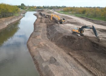 Presentaron avances de la Adecuación del cauce del río Areco