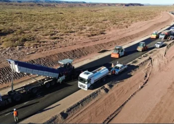 Ruta provincial 7: la pavimentación del primer tramo de Cortaderas supera el 42% de ejecución