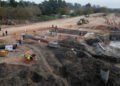 Avanzan las obras del nuevo acceso a City Bell