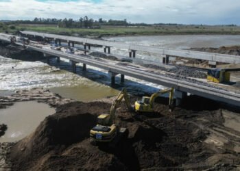 Avanzan las obras del Plan Maestro del Río Salado