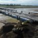 Avanzan las obras del Plan Maestro del Río Salado