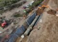 Acueducto Biprovincial Santa Fe-Córdoba: ya se colocaron más de 4.600 metros de conductos troncales