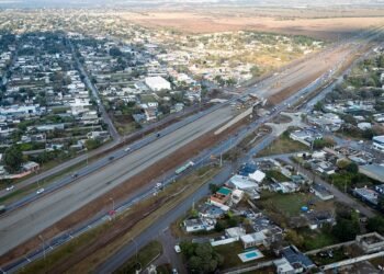 Ruta 19 en Córdoba: trabajan en el hormigonado de las rotondas y en las cunetas