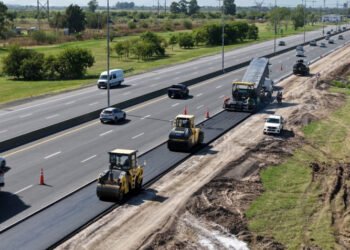 Avanza la construcción del cuarto carril de la Autopista Buenos Aires – La Plata
