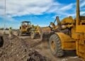 Sigue la construcción de la rotonda que transformará el acceso a Juan Bautista Alberdi