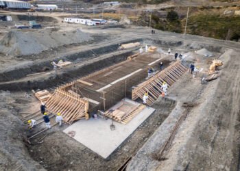 Avanza la obra de la nueva usina termoeléctrica que se construye en Ushuaia