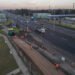 Avanzan las obras del cuarto carril de la Autopista Buenos Aires-La Plata