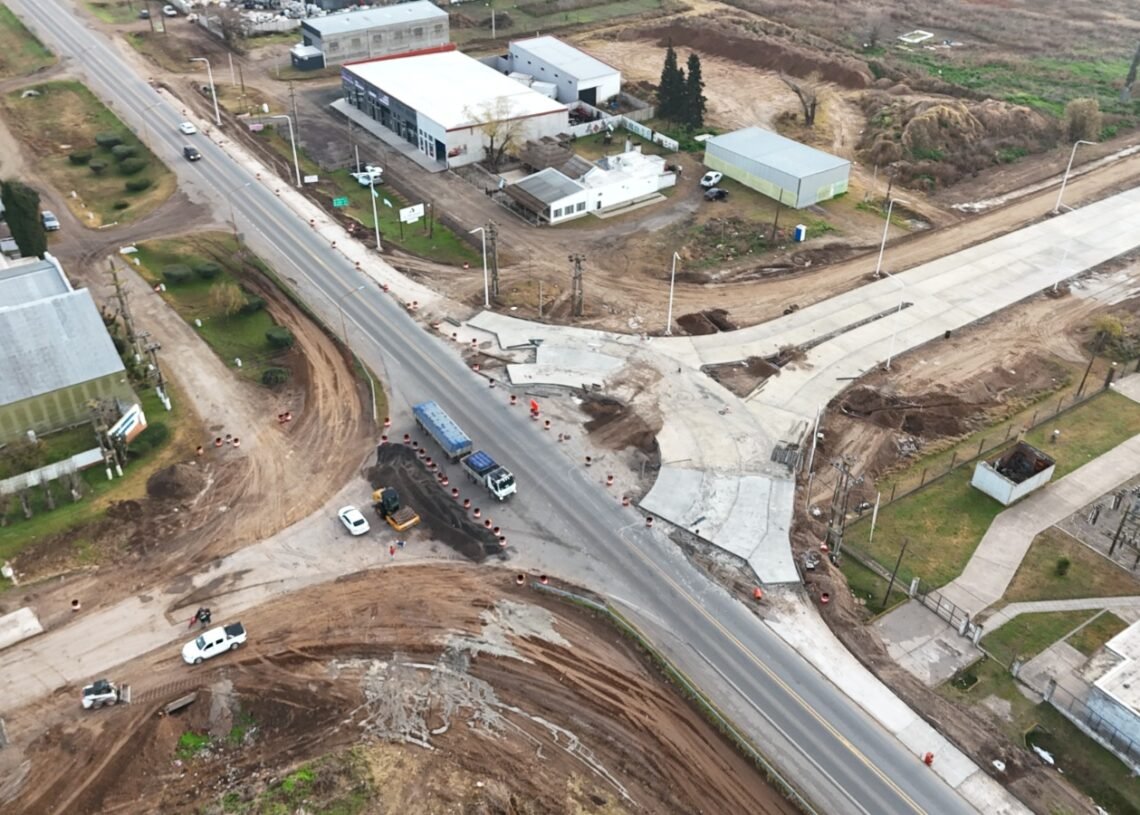 Comenzó la construcción de la rotonda en ruta 8 y ruta 4s: cambios en el ingreso a Venado Tuerto