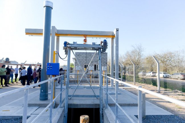 Mercedes: inauguraron la obra del nuevo colector cloacal