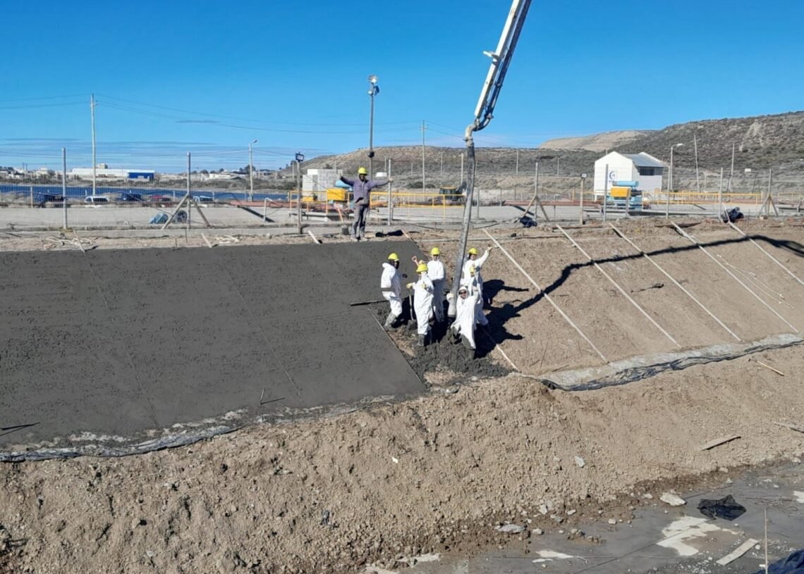 Sigue la ampliación de la Planta de Tratamiento de Efluentes Cloacales de Rada Tilly
