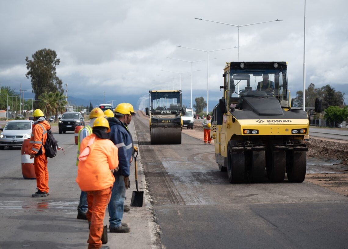 Mendoza: avanzan las obras viales sobre la Ruta Provincial 22