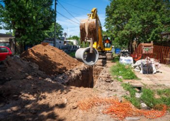 Avanzan las obras hidráulicas en Cuartel V y Moreno Norte