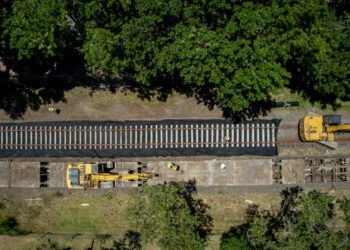 Avanza la renovación de vías en el ramal Tigre